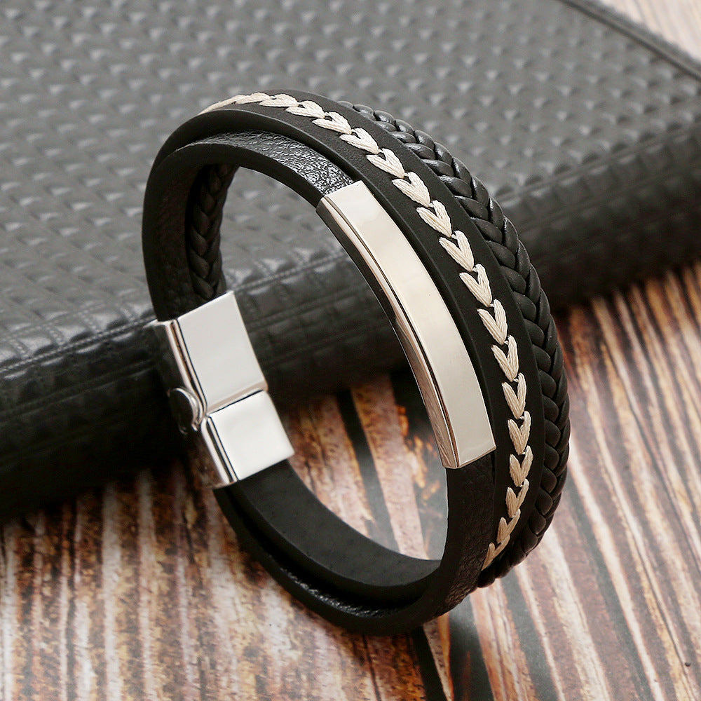 Men's Hand-woven Simple Style Ornament Jewelry Fashion Bracelets