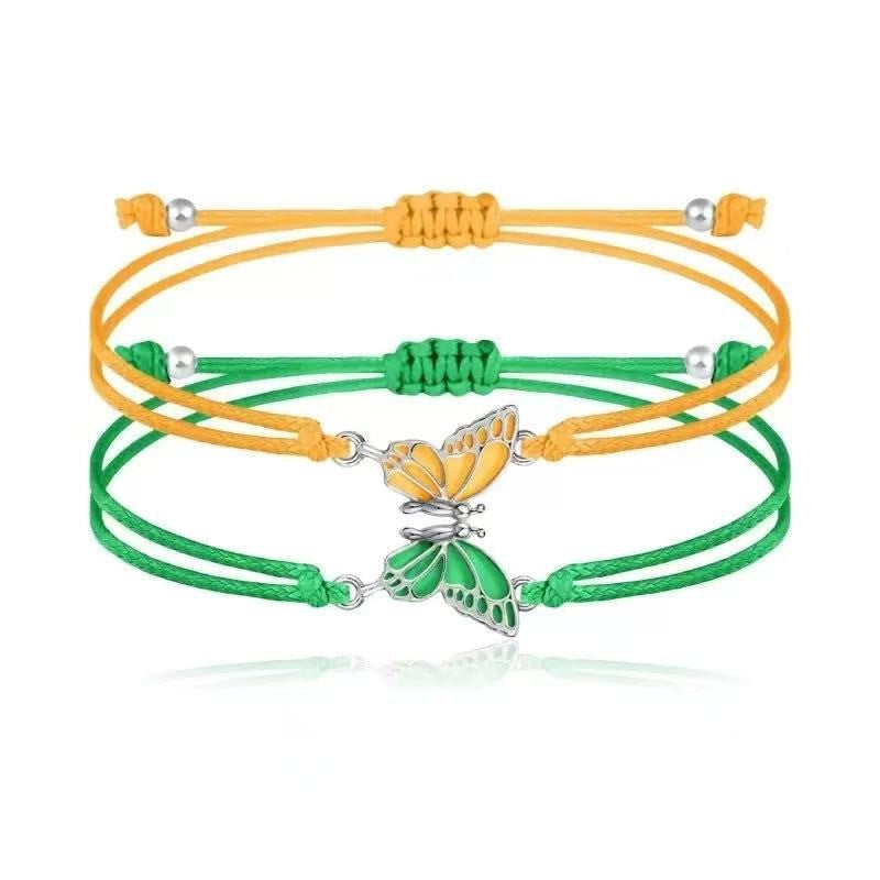 Butterfly Magnetic Carrying Strap Optional Hand-woven Bracelet