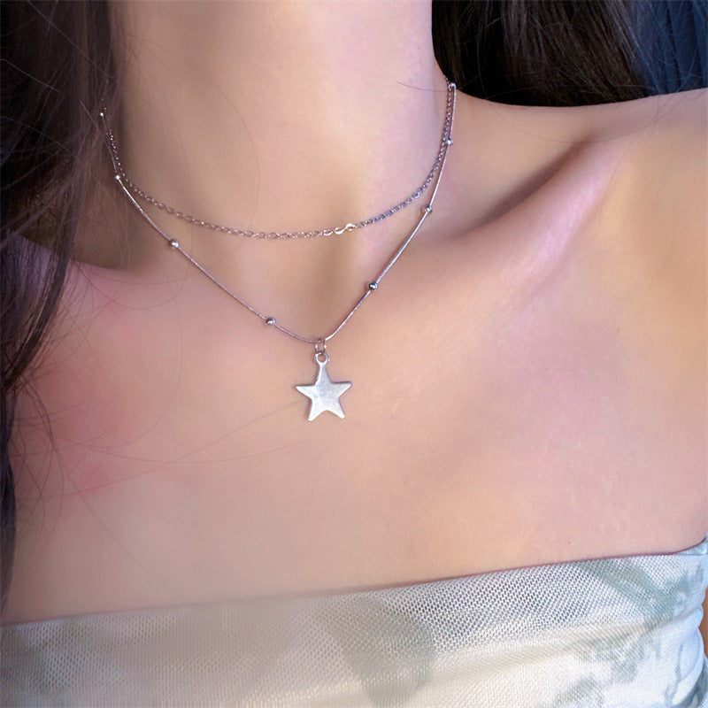 Titanium Steel Ornament Female Hot Niche Clavicle Necklaces