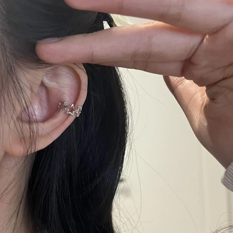 Women's Simple Cold Star Trendy Bone Sweet Ear Clip