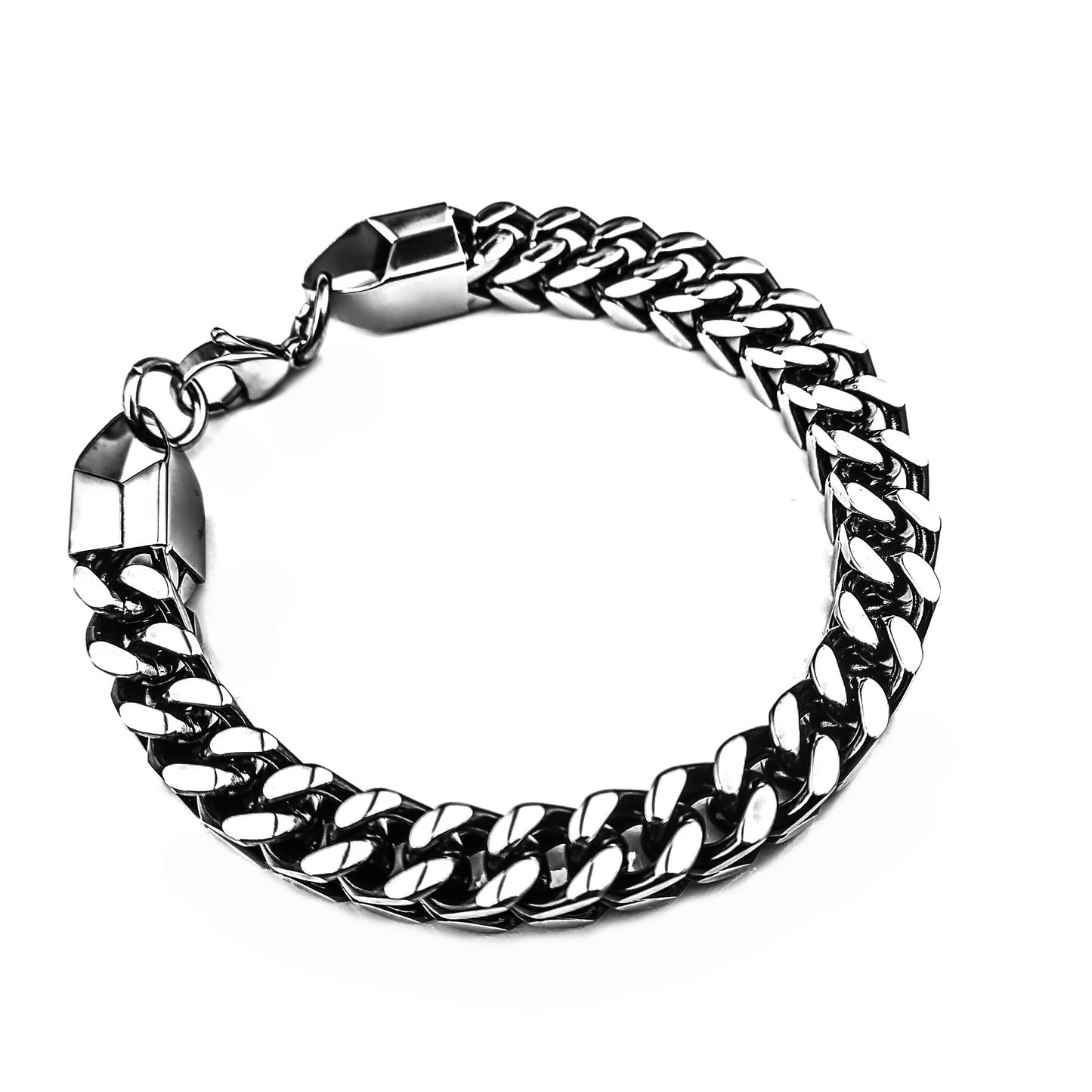 Herren-Armbänder aus Edelstahl mit geflochtenem Kiel und Titan von hoher Qualität