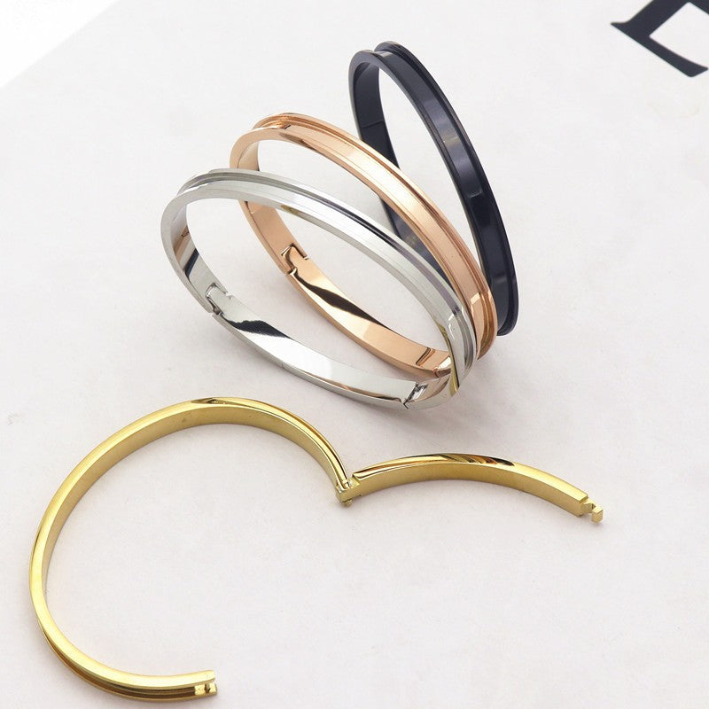 Stainless Steel Groove Veneer Setting Unpacking Old Bracelets