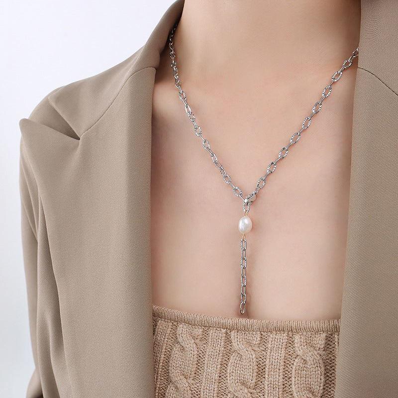 Korean Style Freshwater Pearl Stitching Sweater Bracelets