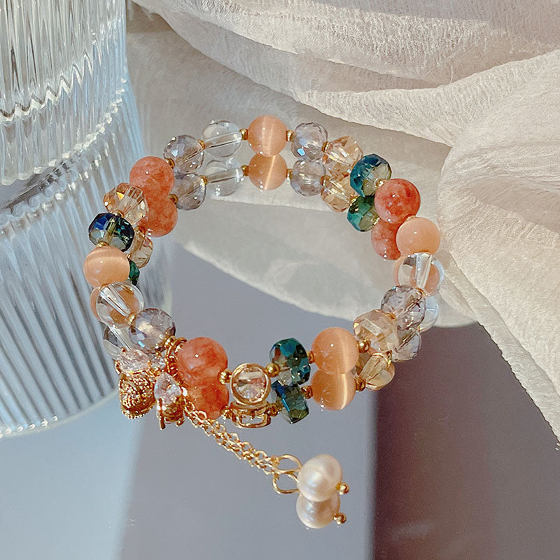 Bracelets Mori de style coréen pour femmes, petite abeille