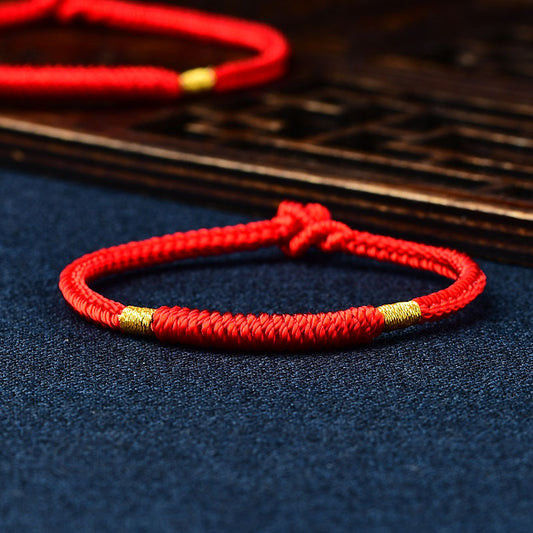 Dorje – Bracelets de vie en corde rouge pour femme, lapin, nœud