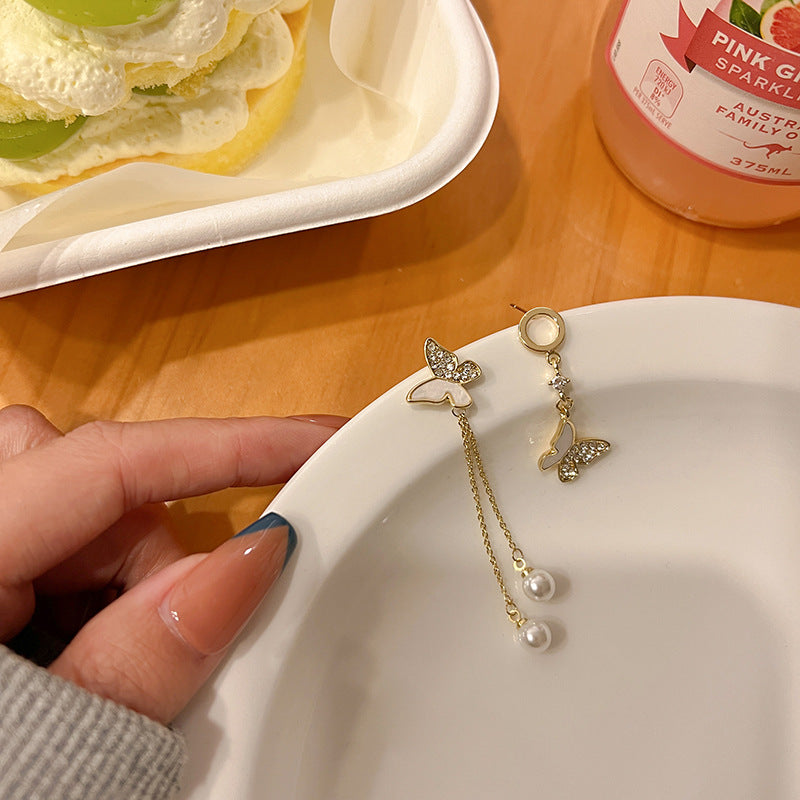 Style Asymmetric Without Pierced Female Fashion Graceful Bow Super Rings