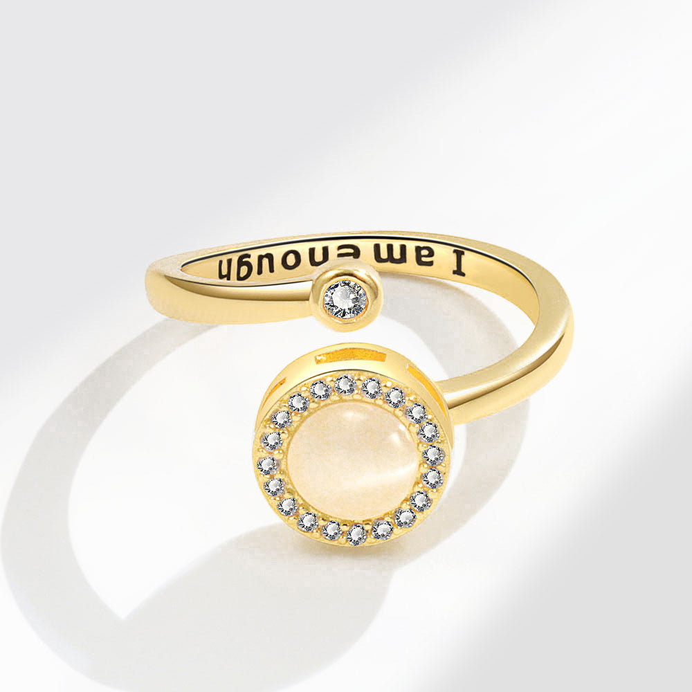 Luxury Minority Design Slightly Inlaid Zircon Rings