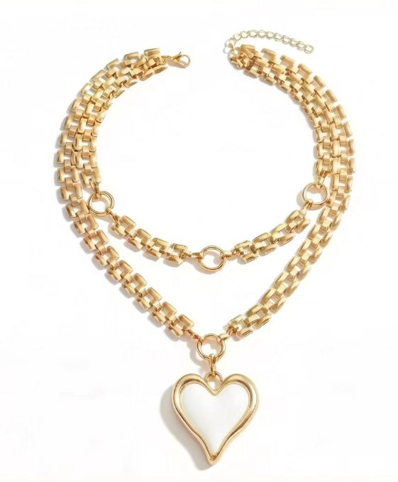 Valentine's Day Exaggerated Oversized Heart Temperament Jewelry Set