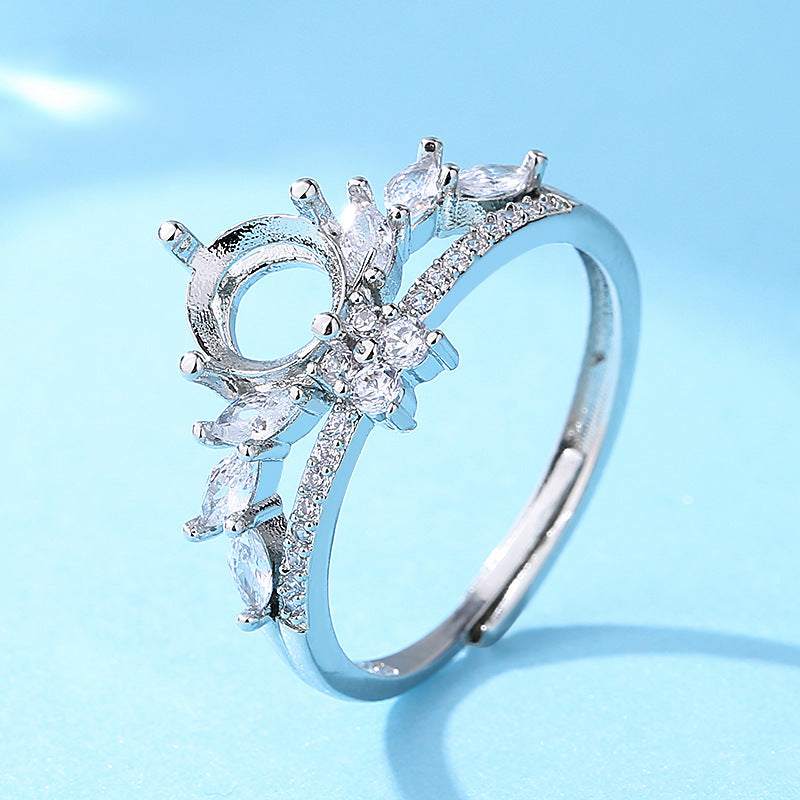 Women's Open Setting Empty Holder Inset More Sizes Imitation Rings