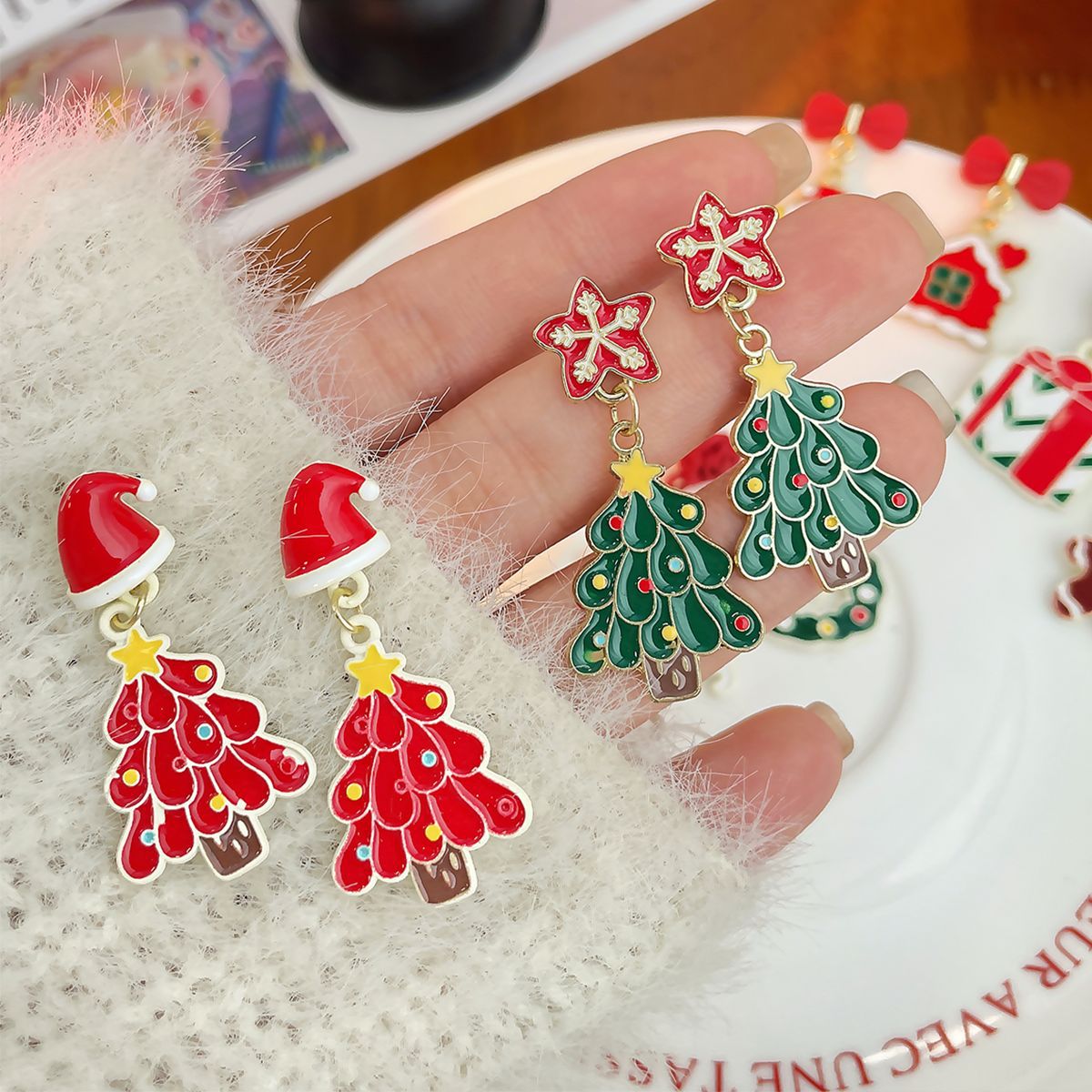 Series Cartoon Cute Holiday Design Exquisite Earrings