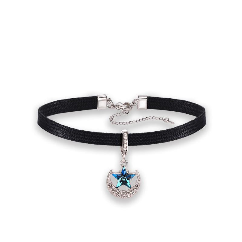 Women's Black Rope Fresh Clavicle Chain Short Neckband Collar Necklace