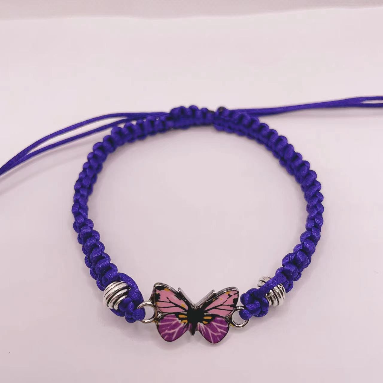 Multicolor Butterfly Couple Adjustable Fashion Friendship Bracelets