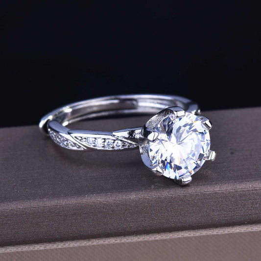 Bagues Moissanite Carat Huit Coeurs Et Flèches