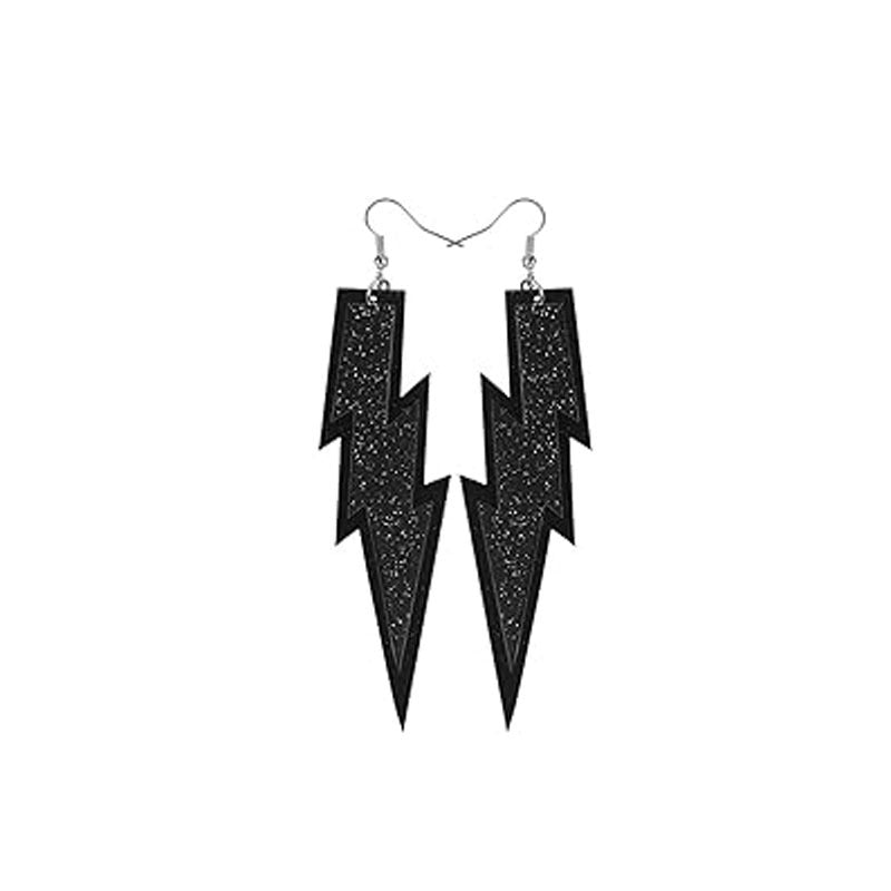 Women's Party Gathering Headband Kneecap Glasses Lightning Earrings