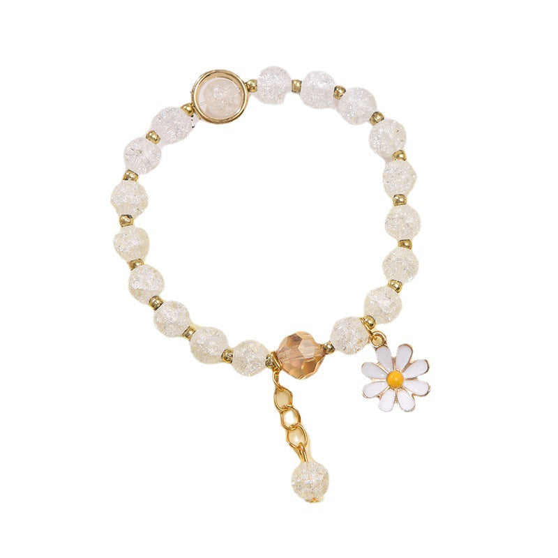 Explosion fleur cristal petite marguerite femme coréenne bijoux tournesol Bracelets