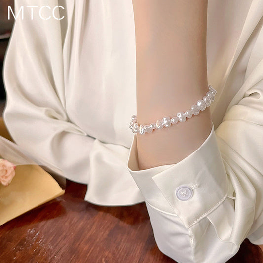 French Irregular Shaped Pearl Female Summer Niche Bracelets