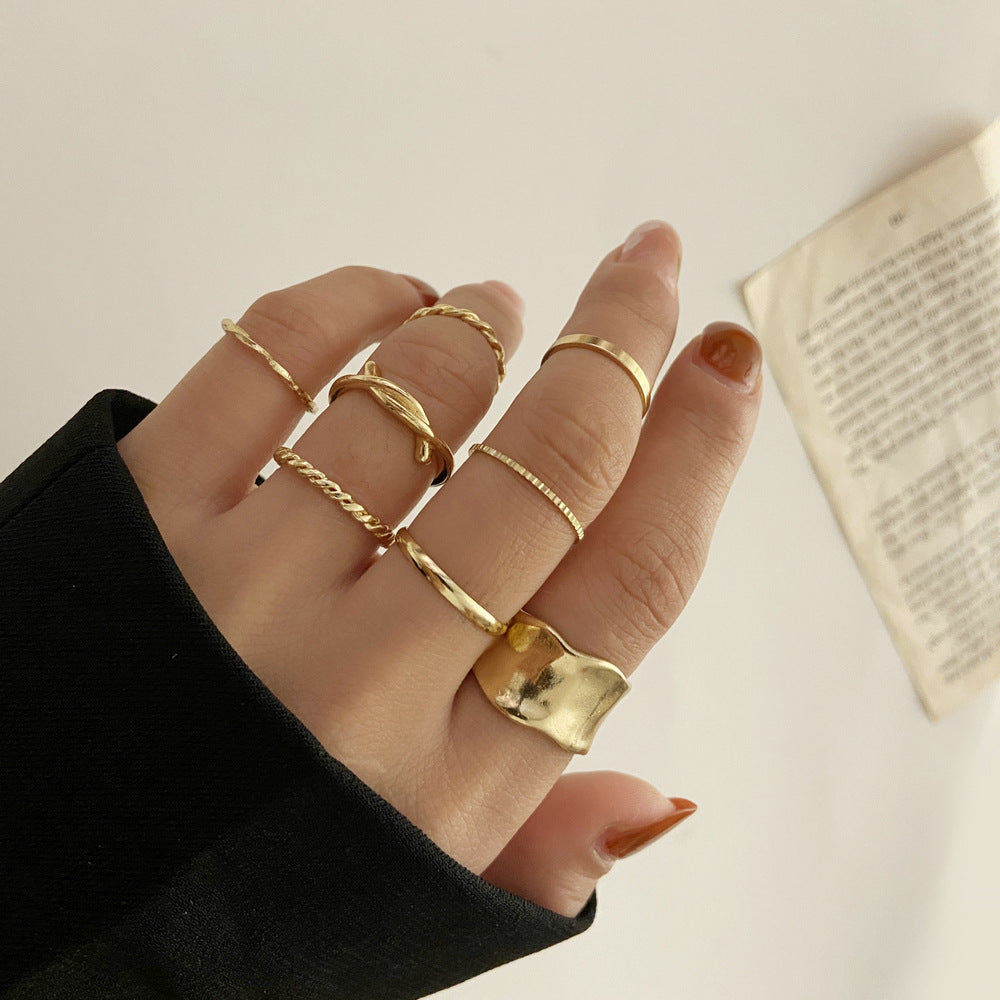 Clearance Vintage Creative Heart Hollow Butterfly Rings