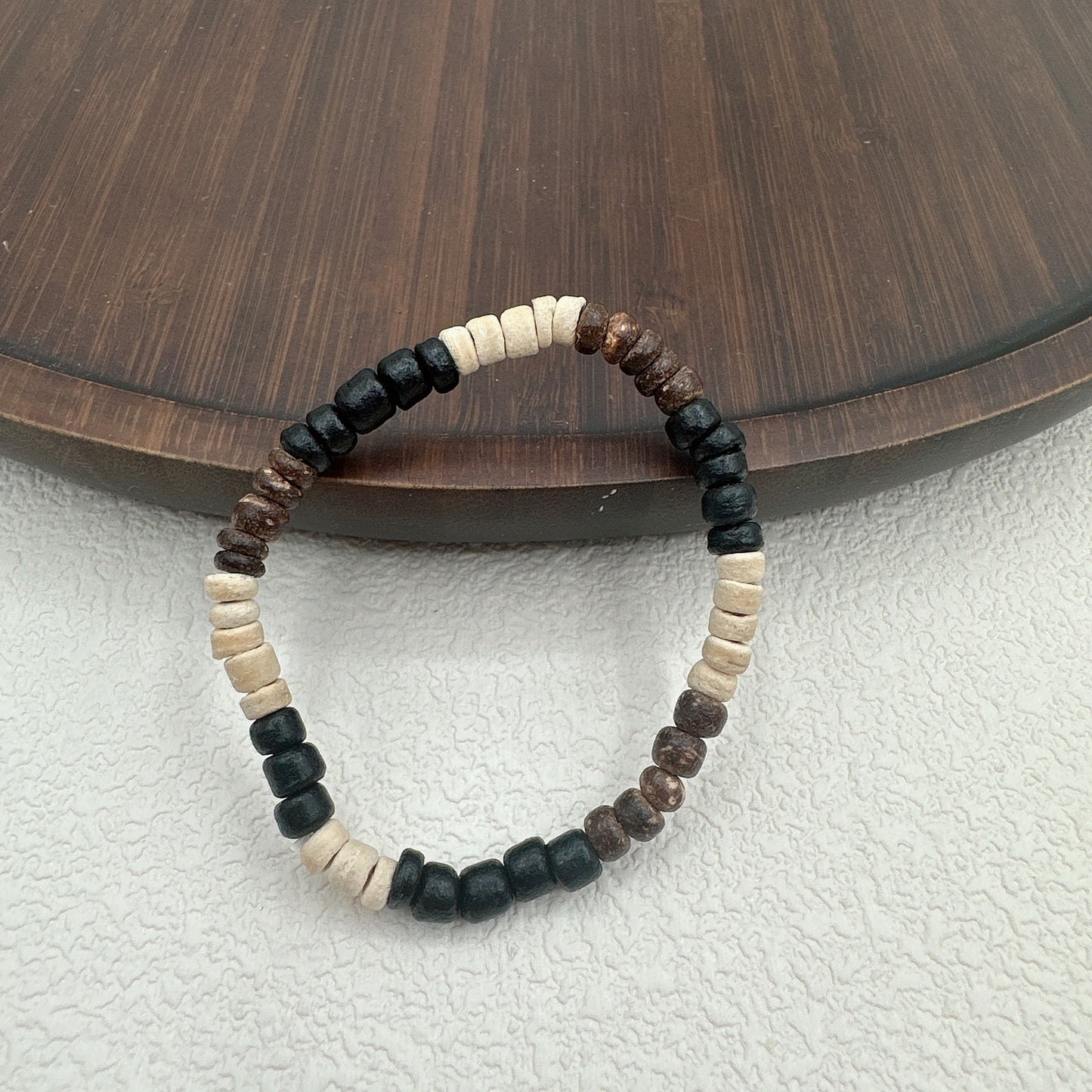 Men's Style Coconut Shell Wooden Bead Mixed Bracelets