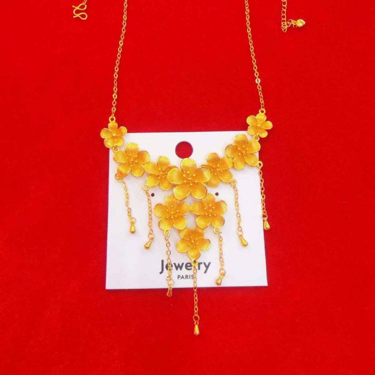 Women's Flowers Like Brocade Wedding Three Lilac Chain Chinese Temperament Necklaces