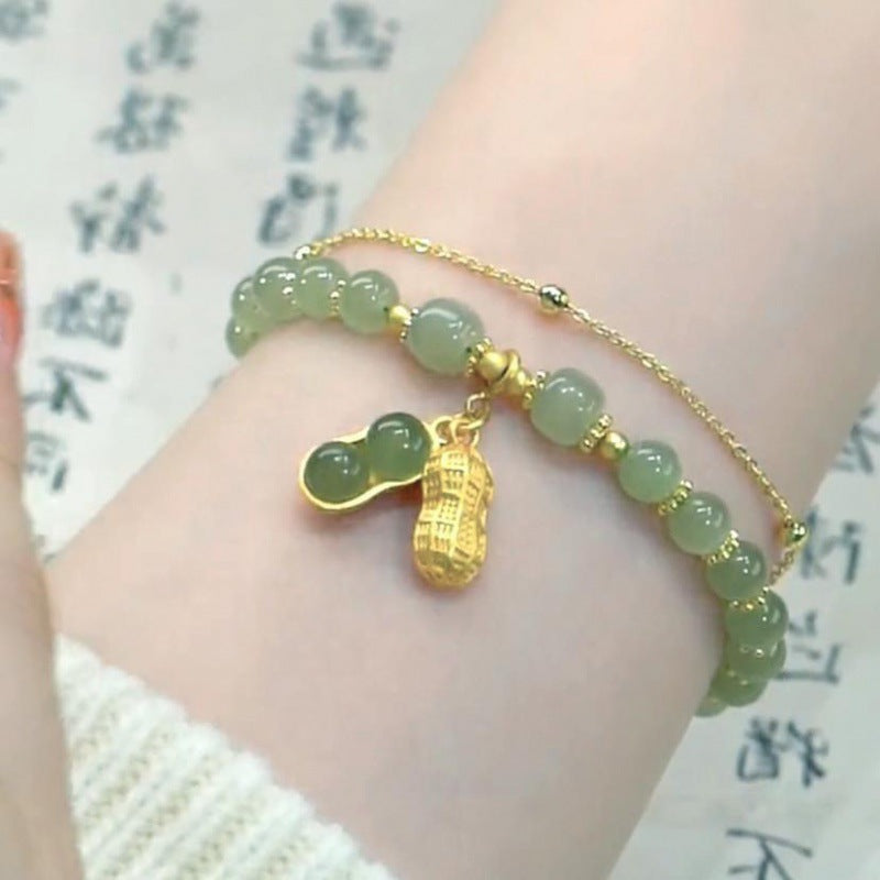 Women's Blessing Card Design Good-looking Girlfriends Antique Bracelets