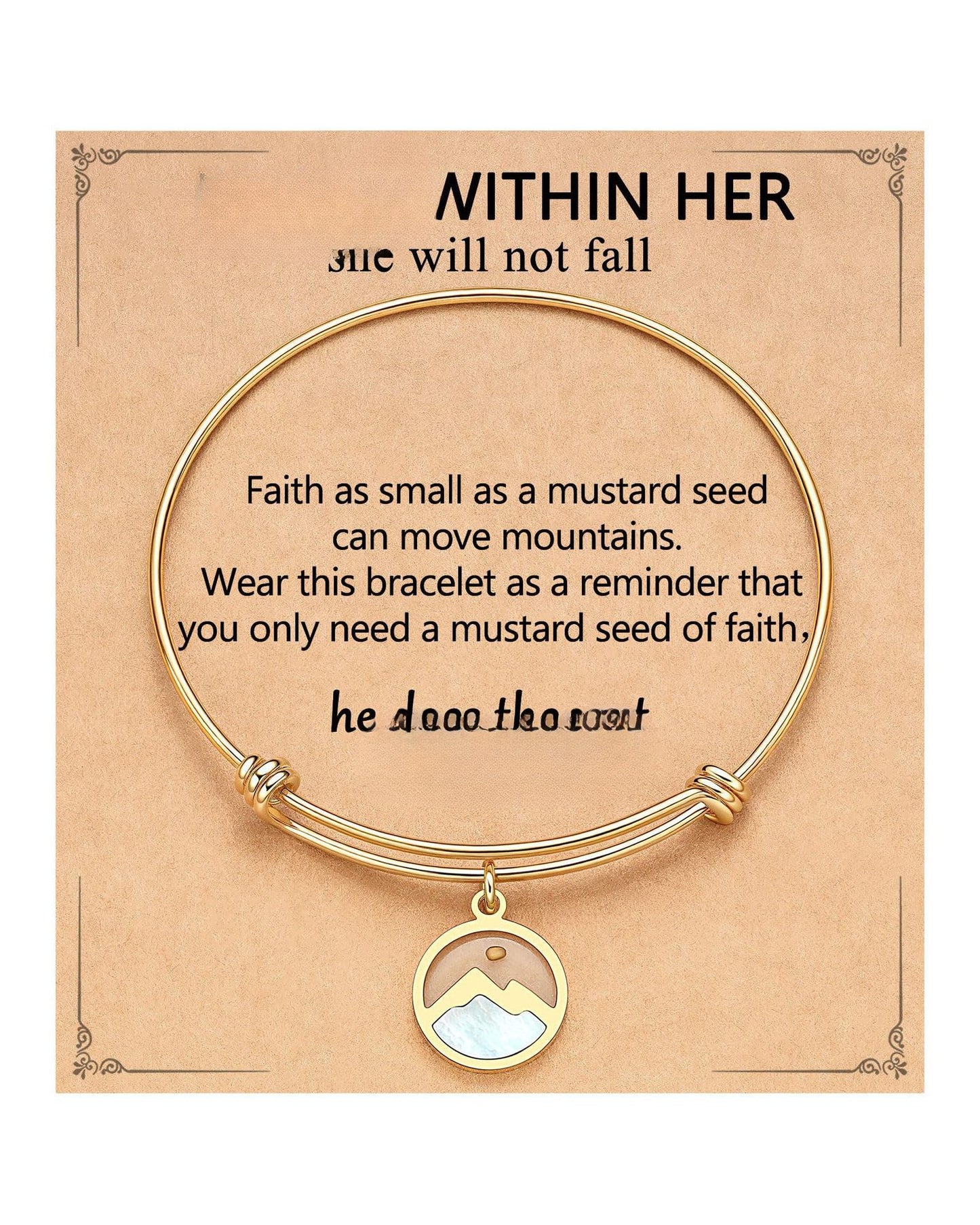 Women's & Men's Gold Vegetable Seed Stainless Steel Gold-plated Easter Gift Bracelet