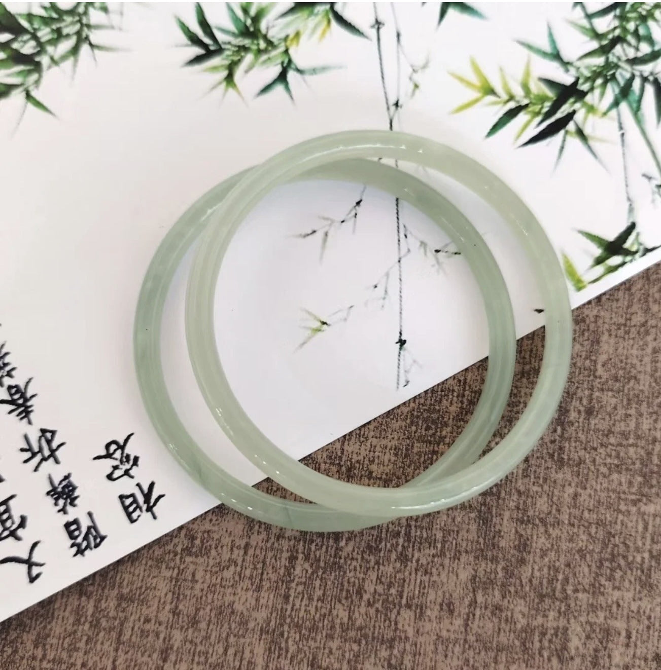 Step Glass Imitation Jade Jingle Unknown Spring Retro Girlfriends Bracelets