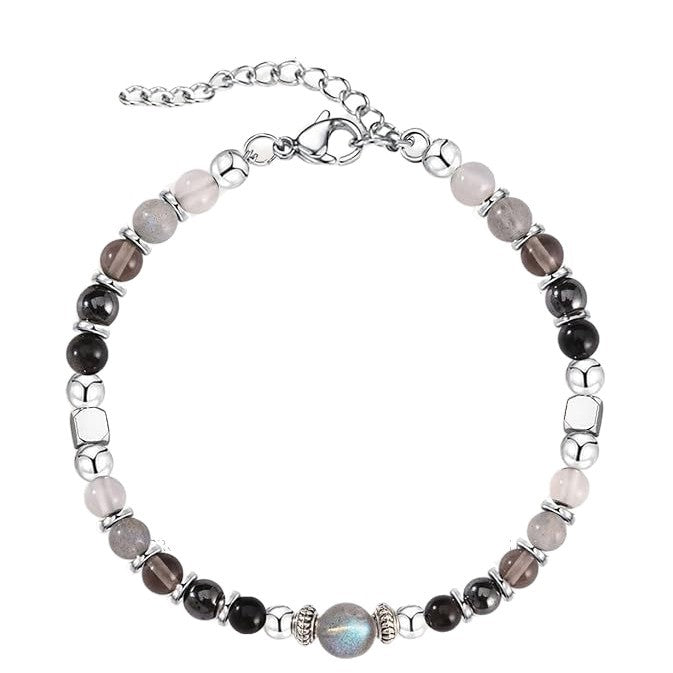 Natural Stone Adjustable Beaded Fashionable Maternity Moonstone Bracelet