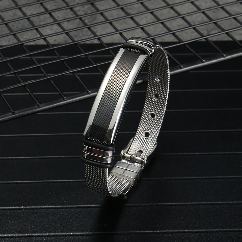 Men's Ornament Titanium Steel Punk Electroplated Corrosion Bracelets