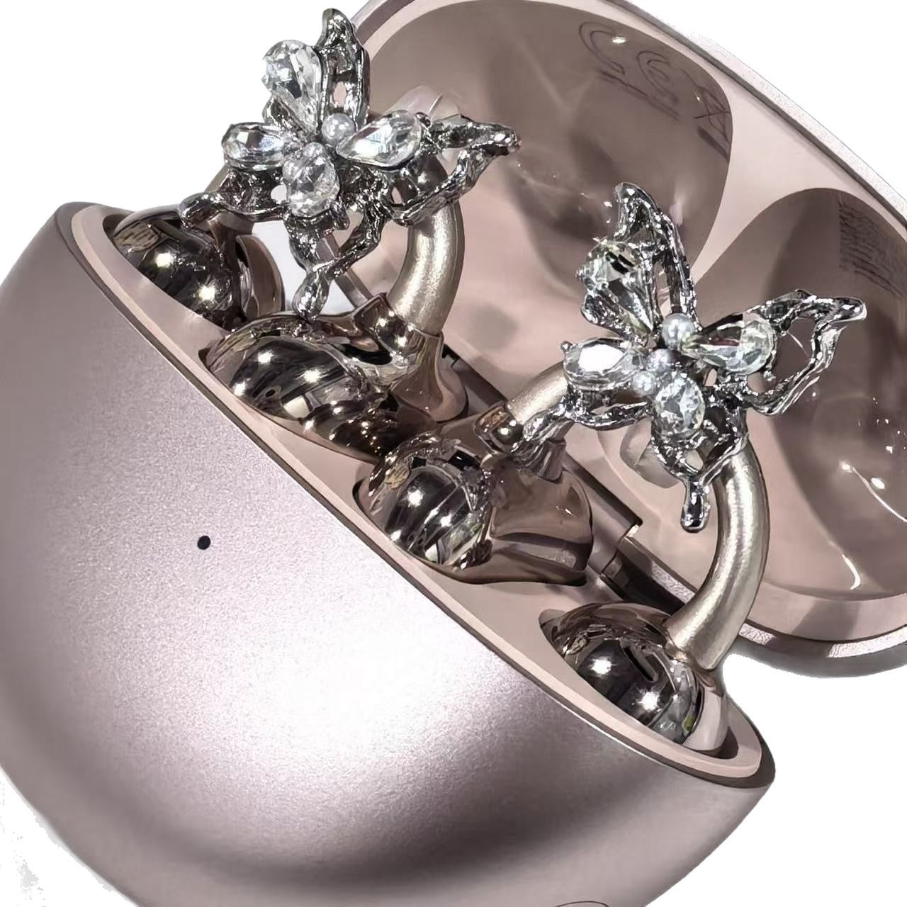 Diamond Bow Headset Drill Buckle Design Light Luxury High-grade Earphone Ear Clip