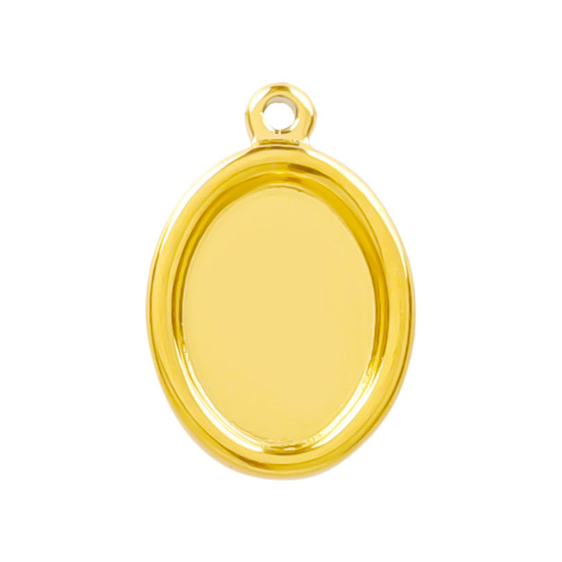 Stainless Steel Oval Dial Parts Handmade Vacuum Necklace