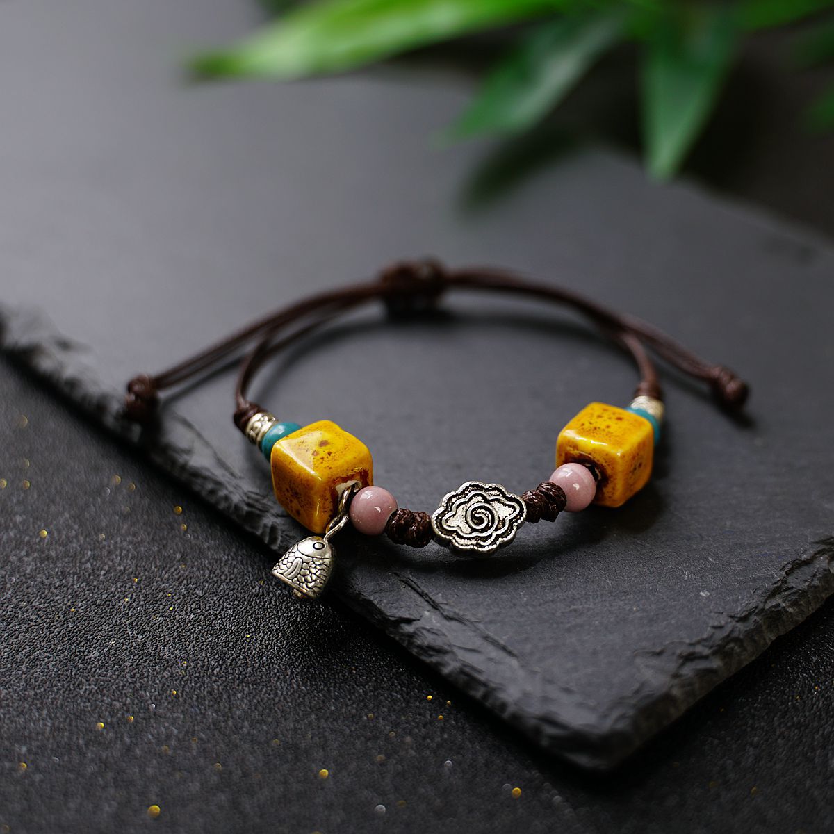 Strap Artistic Fresh Ceramic Retro Ethnic Bracelets