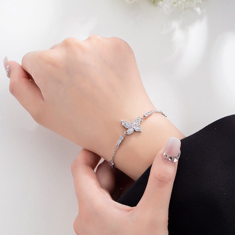 Light Luxury Butterfly Female Graceful Mori Girlish Fresh Bracelets