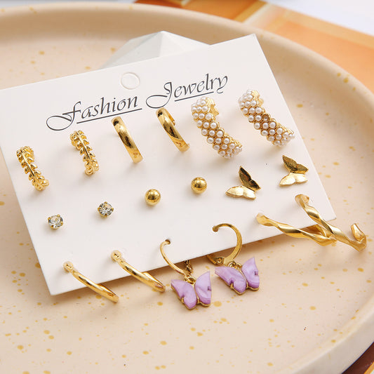 Women's Style Creative Vintage Pearl Ear Fashion Earrings