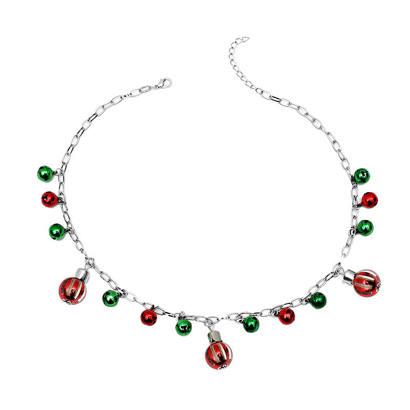 Women's Jewelry Set Creative Color Bell Holiday Necklaces