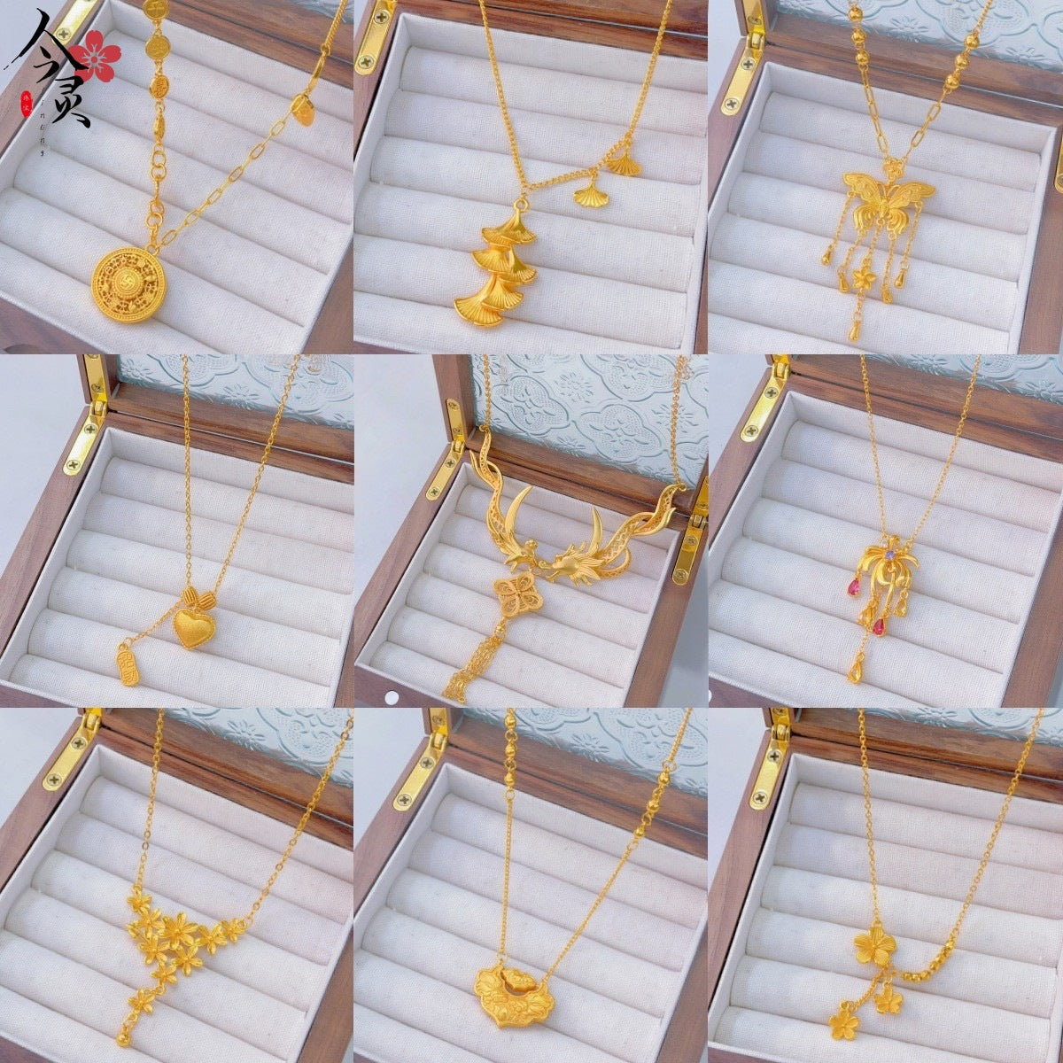 Ginkgo Leaf Variety Retro Affordable Luxury Fashion Design Necklace