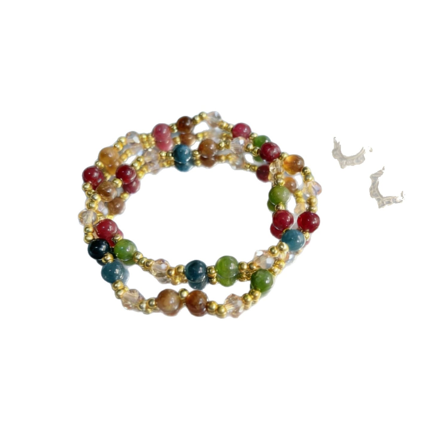 Luxury Minority High-grade Rainbow Multi Jewels Gift Bracelet