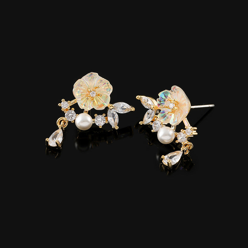 Flower French Summer One-piece Mosquito Coil Ear Clip