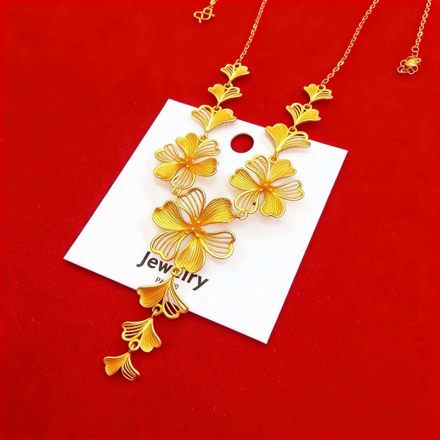 Women's Flowers Like Brocade Wedding Three Lilac Chain Chinese Temperament Necklaces