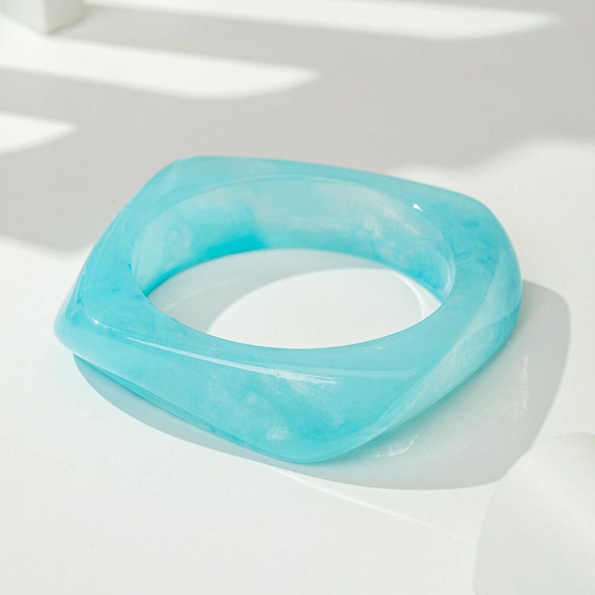 Geometric Resin Stylish Simple Versatile Blue Bracelets