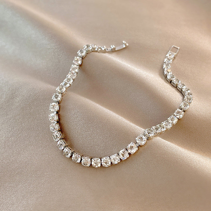 Affordable Luxury Fashion Personality Temperament Wild Simple Pearl Style Geometric Bracelet
