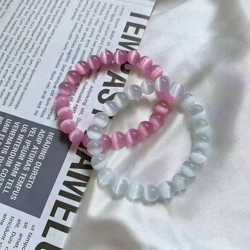 Bracelets à pampilles pour vêtements Tai Cui Han, dix-huit perles de prière blanches pour femmes et hommes