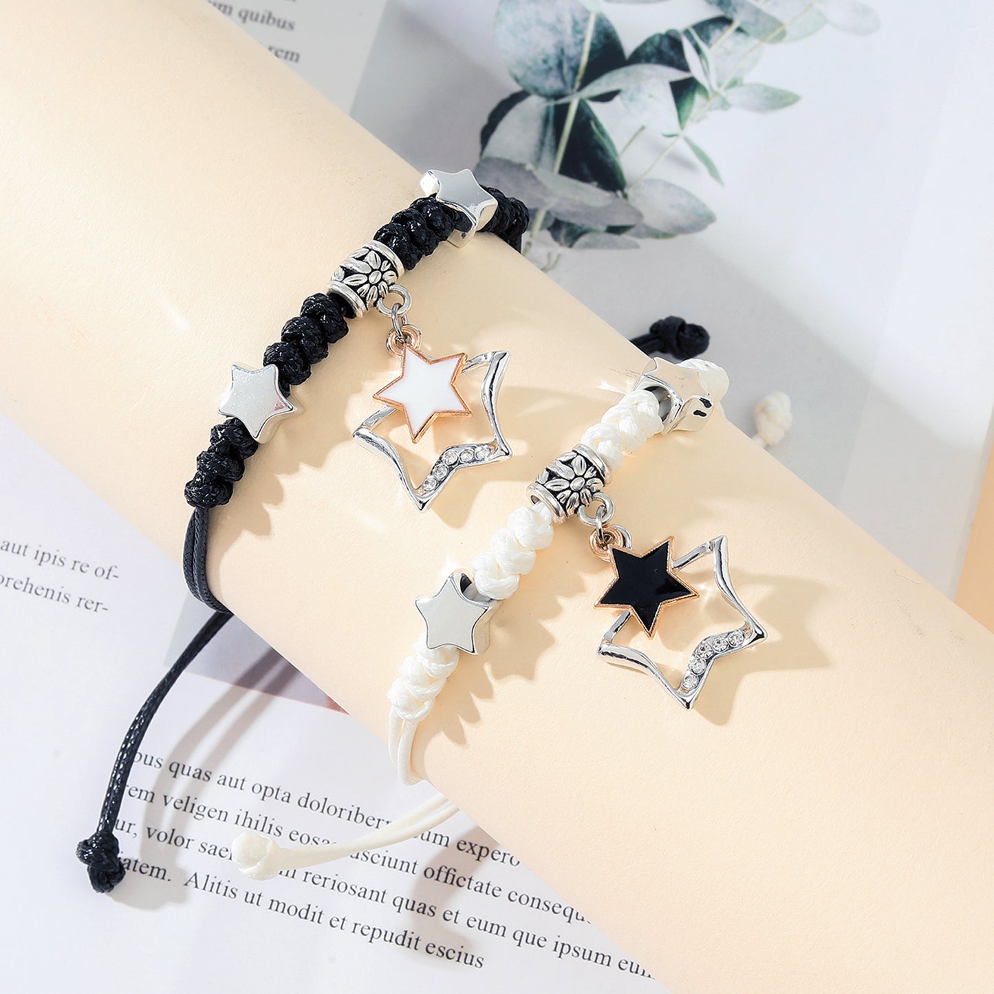 Personality Five-pointed Star Dorje Knot Card Bracelets