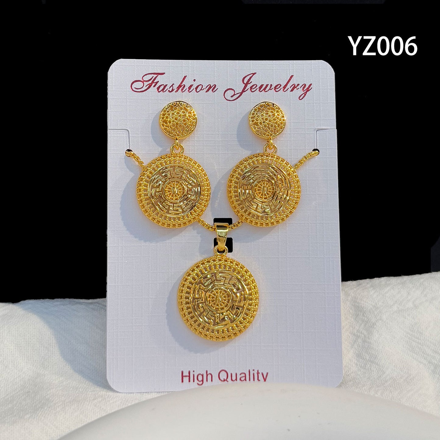 Love Heart Flowers Ear Medium Suit Pendants