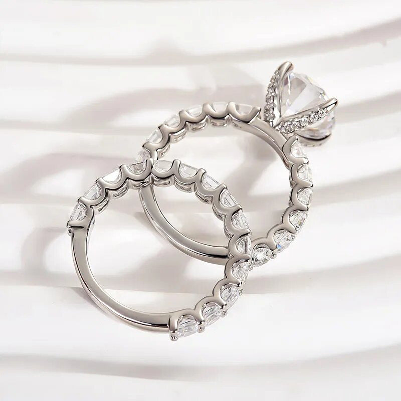 Women's Luxury Party Inlaid Couple Wedding Old Money Ring