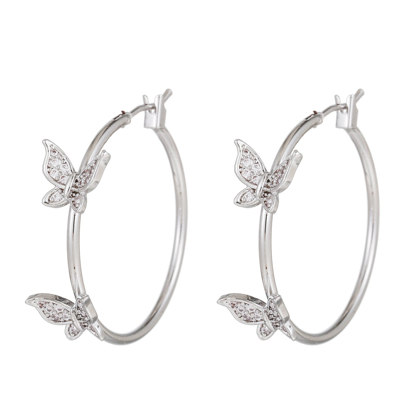 Boucles d'oreilles en diamant pour femmes, gros nœud papillon, de haute qualité, véritables