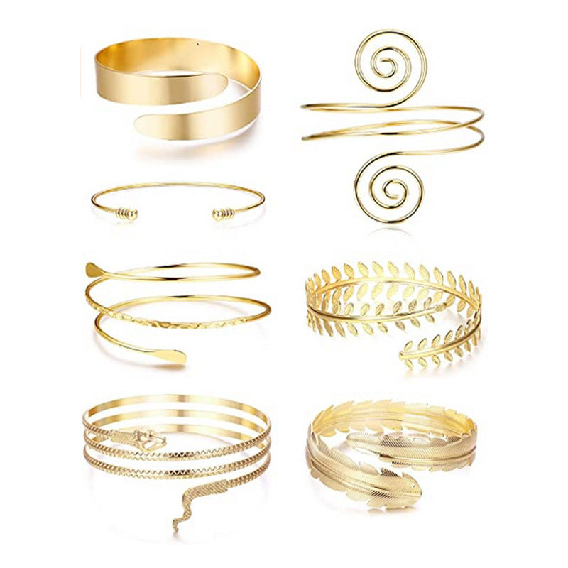Metal Armband Glossy Exaggerated Collar Neck Bracelet