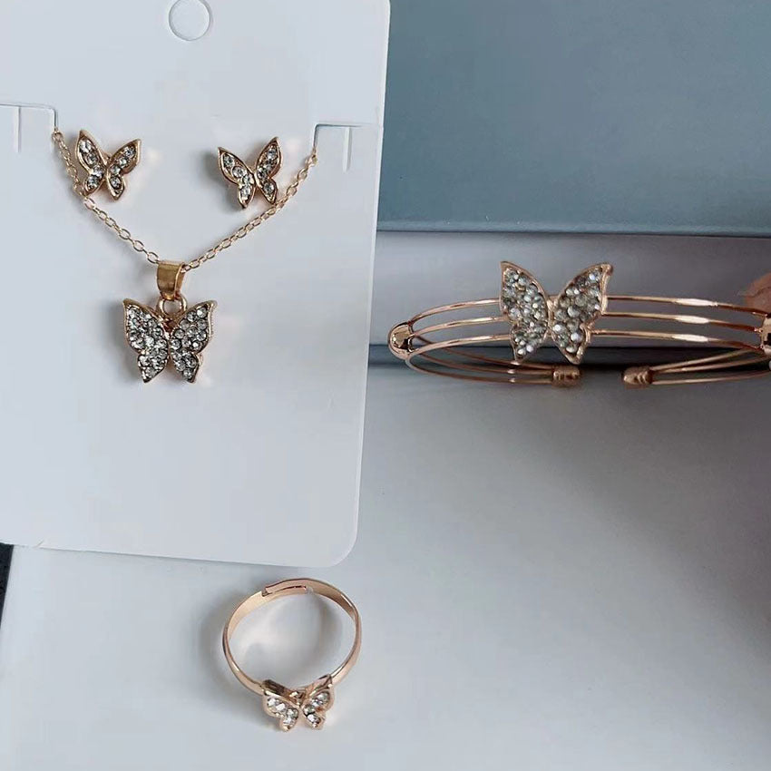 Classic New Innovative Unique Exquisite Butterfly Jewelry Set