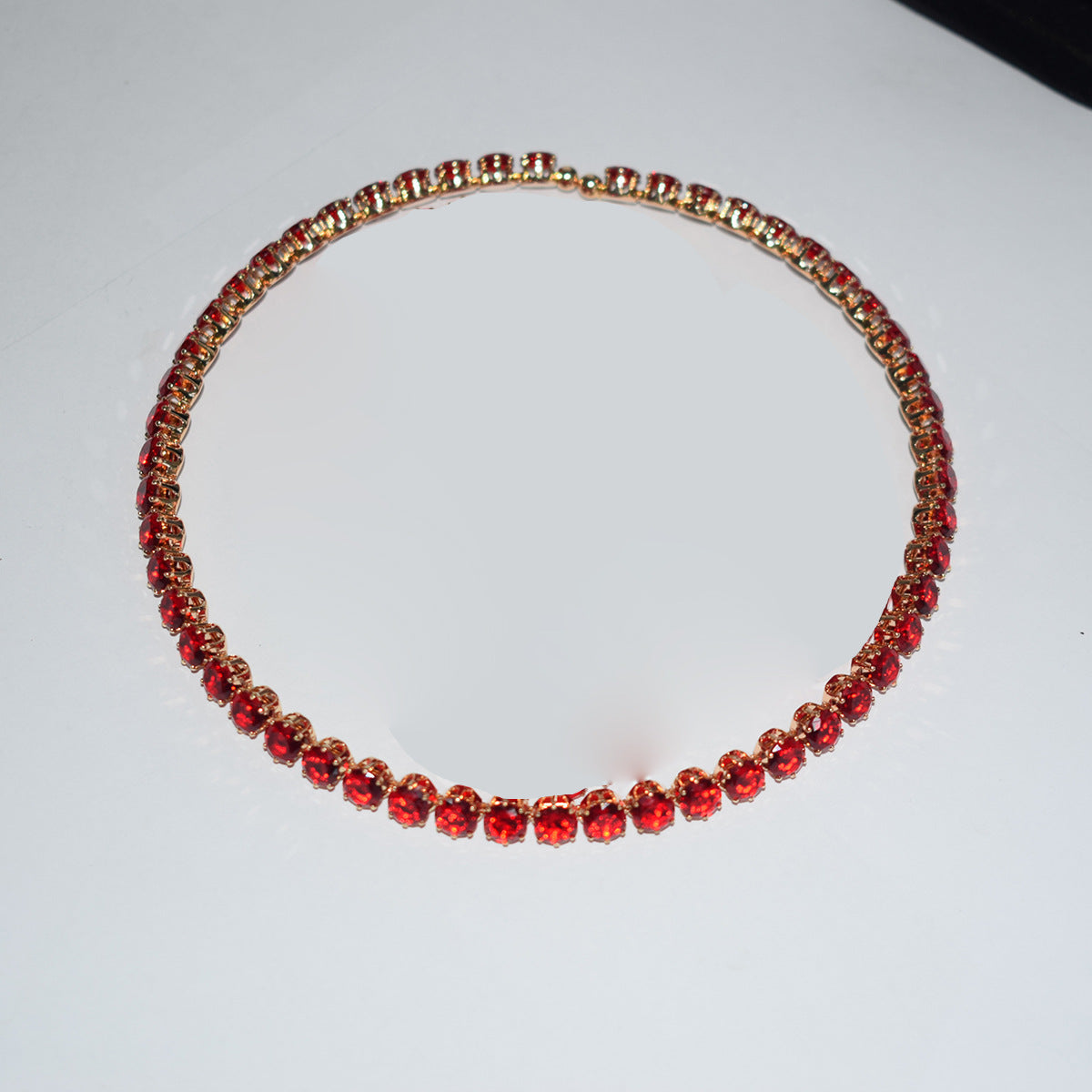 Women's Luxury Zircon Collar Ear Three-piece Horse Eye Fashion Jewelry Set