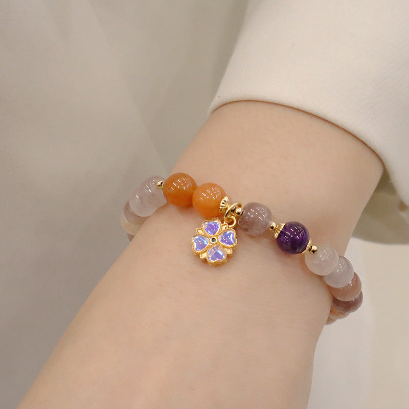 Violet Sweet Niche National Style Couple Bracelets