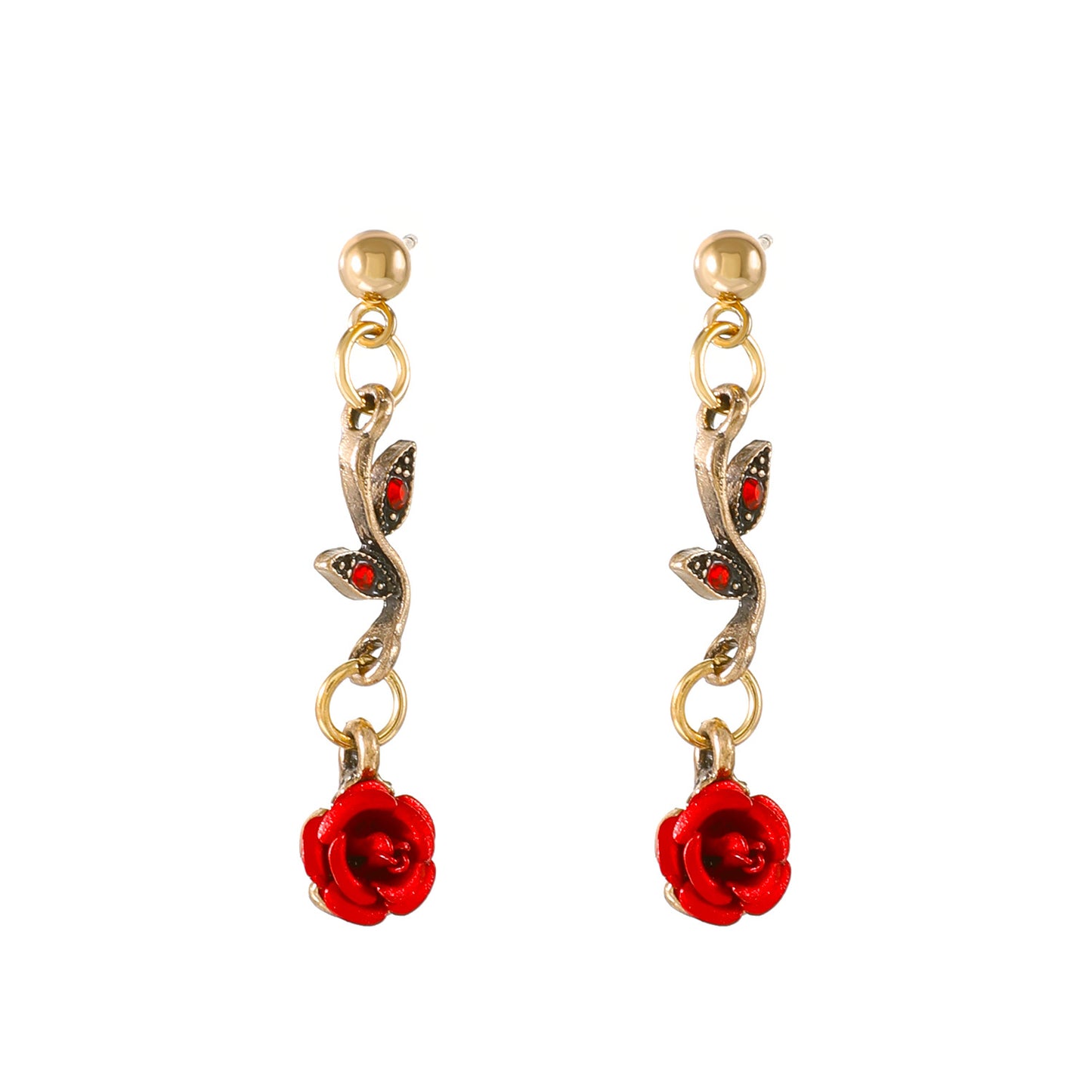 Retro French Rose Flower Female Graceful Personality Necklaces